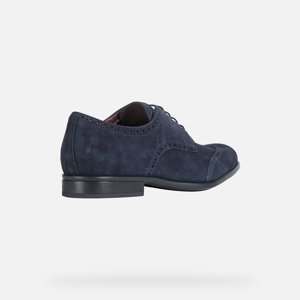 Sapatos Casuais Geox Homem Azul Marinho - Iacopo - HIZCK6978